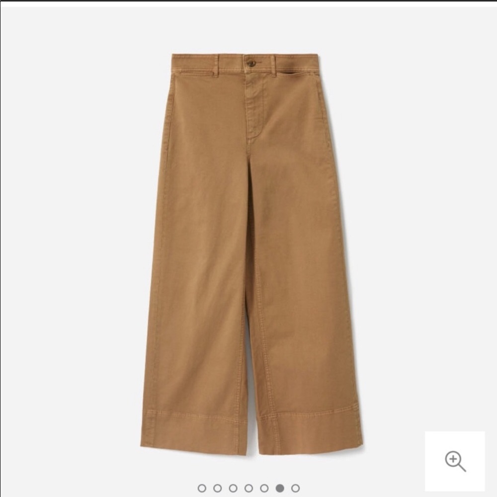 Everlane lightweight wide leg crop chino